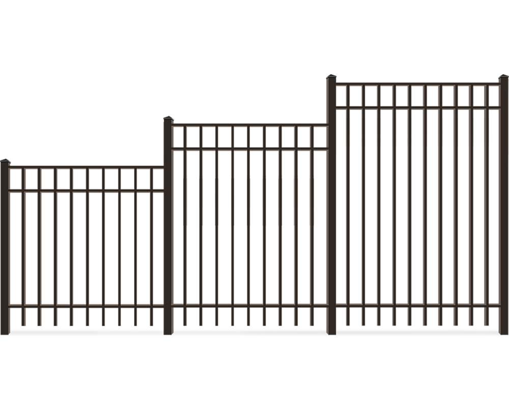 Residential Aluminum fence height options Northeast Ohio