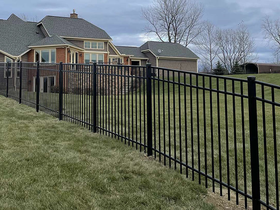 Aluminum fence installed by Summit Fence