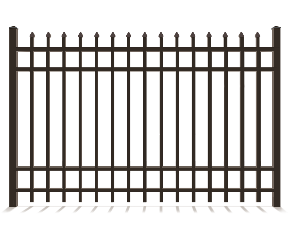 4- rail aluminum decorative fence