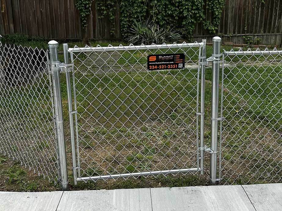 Aluminum fence installed by Summit Fence