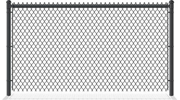 Black PVC-Coated Chain Link Fence in Northeast Ohio