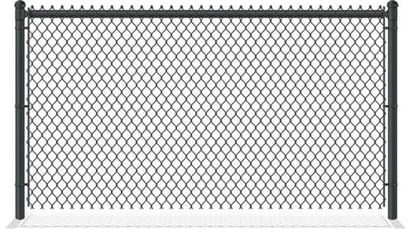 Black PVC-Coated Chain Link Fence in Northeast Ohio