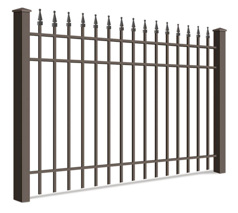 Wrought steel fence installation for the Northeast Ohio area.