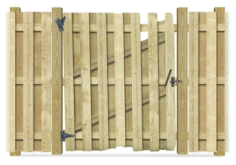 Broken fence that needs to be repaired