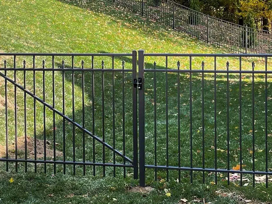 Aluminum fence installed by Summit Fence