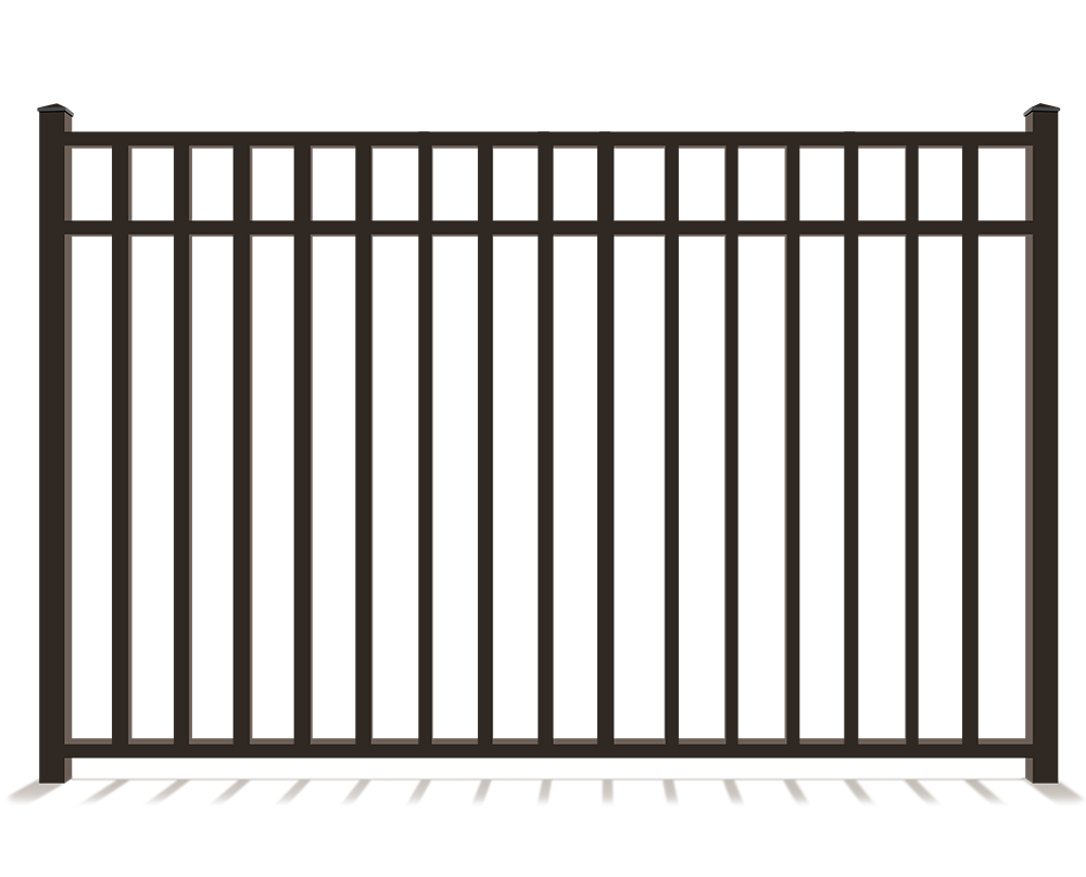 Ornamental Metal 3-Rail Fence Company