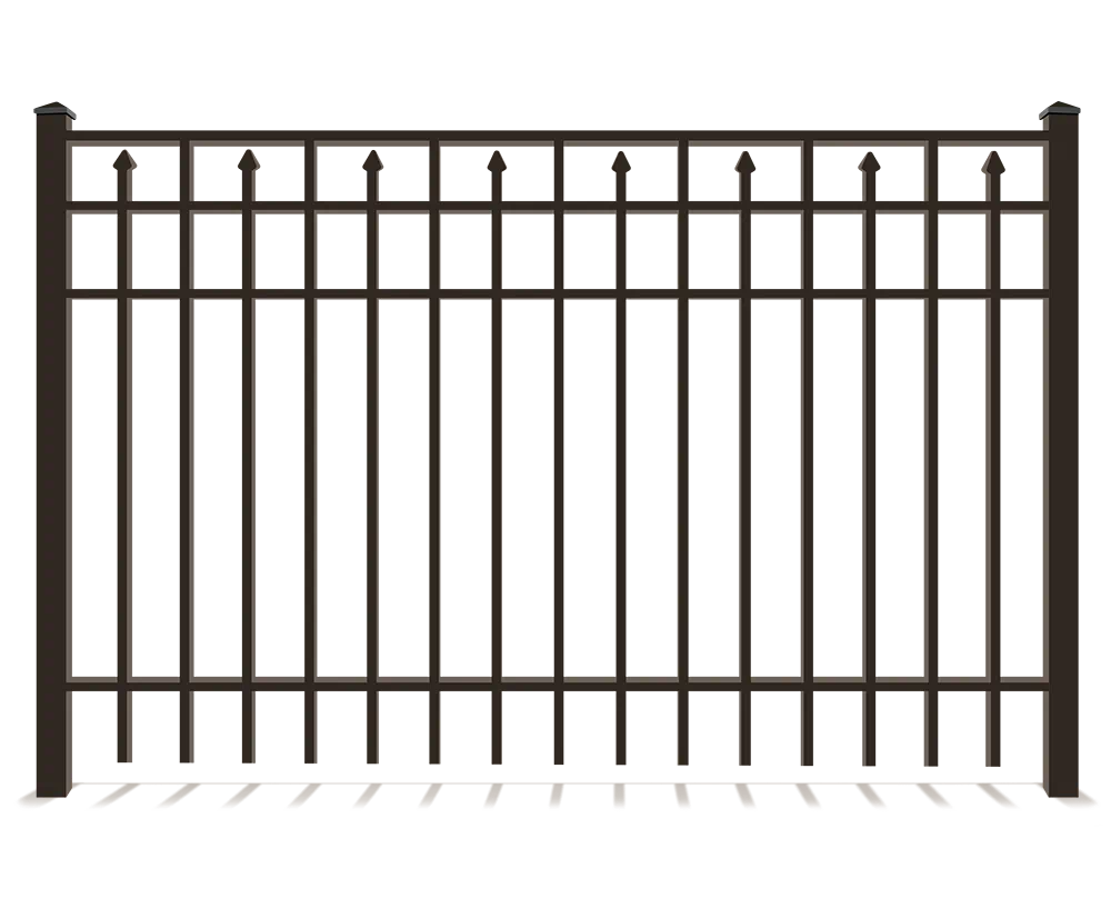 Flat Top Ornamental Iron Fence Company