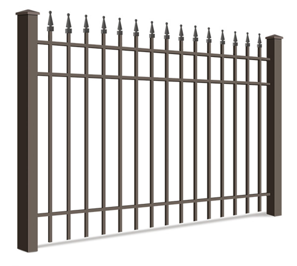 Wrought steel fence installation for the Northeast Ohio area.