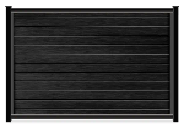 FenceTrac Black Onyx mixed material fence