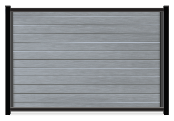 FenceTrac Harbor Gray mixed material fence