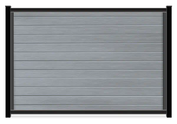 FenceTrac Harbor Gray mixed material fence