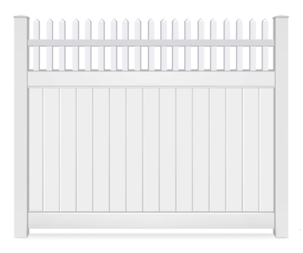 Vinyl Spindle Open Top fence