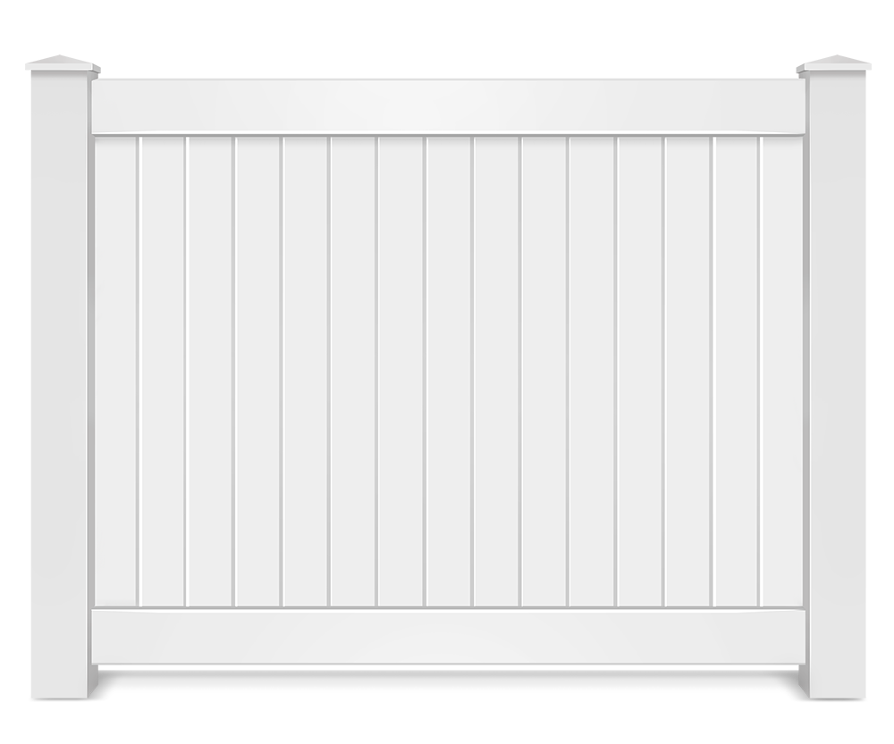 Vinyl full privacy fence