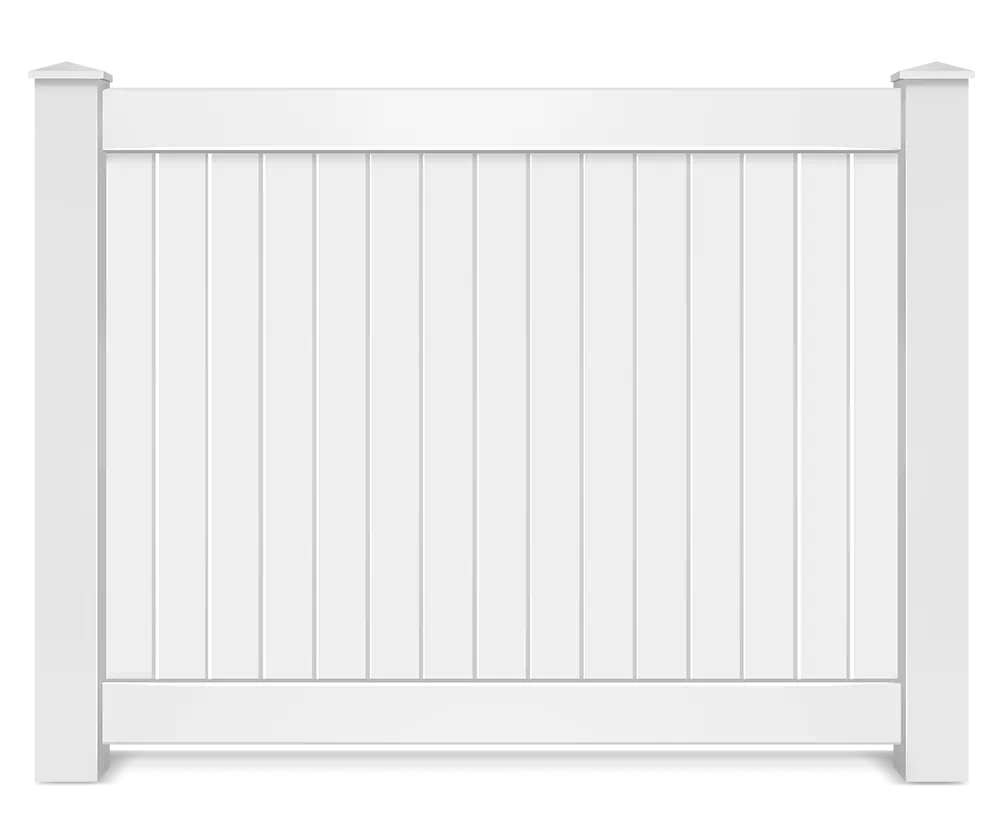 Vinyl full privacy fence