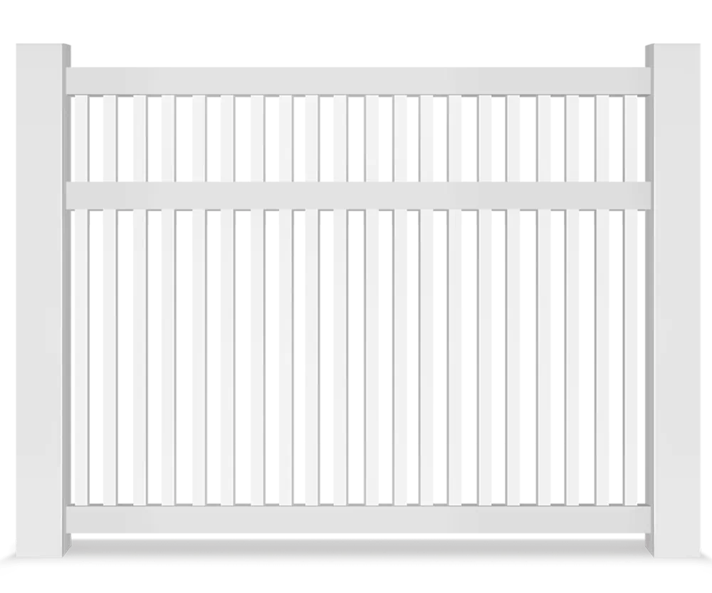 Vinyl semi-privacy fence