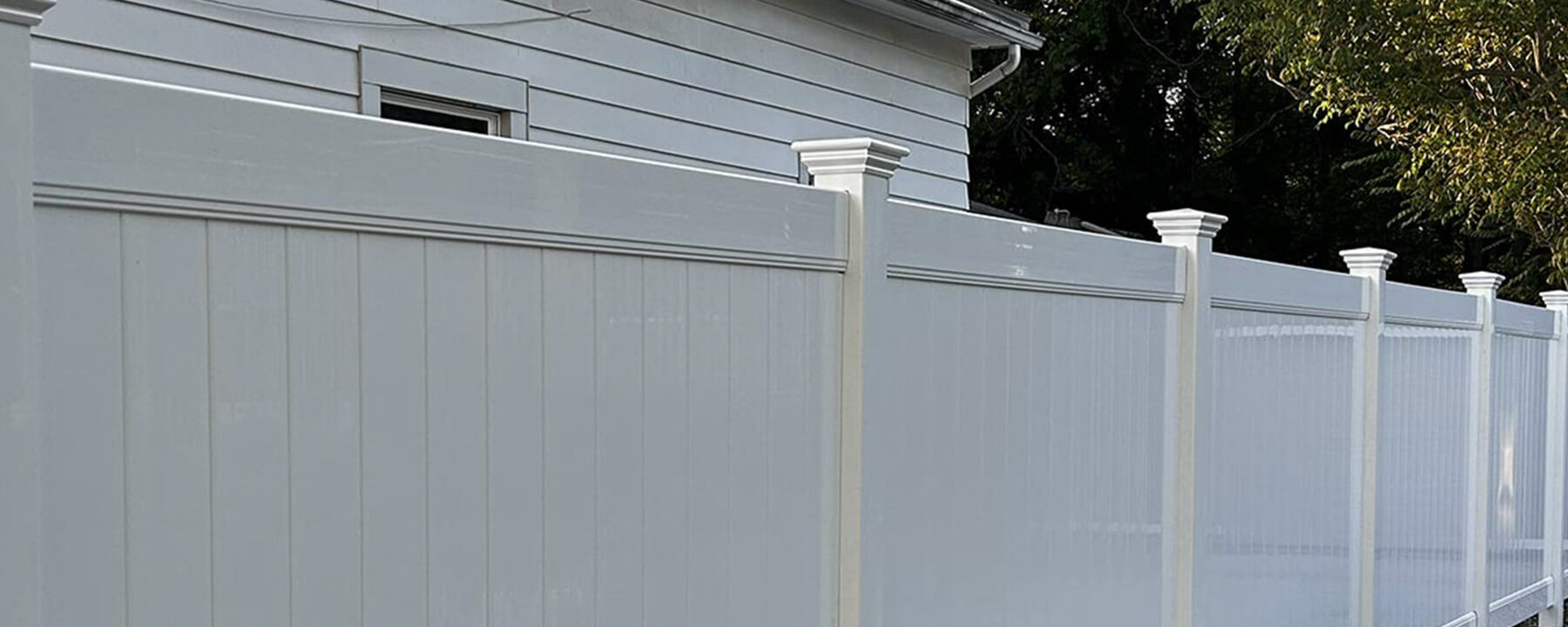 Vinyl fence installed in Northeast Ohio