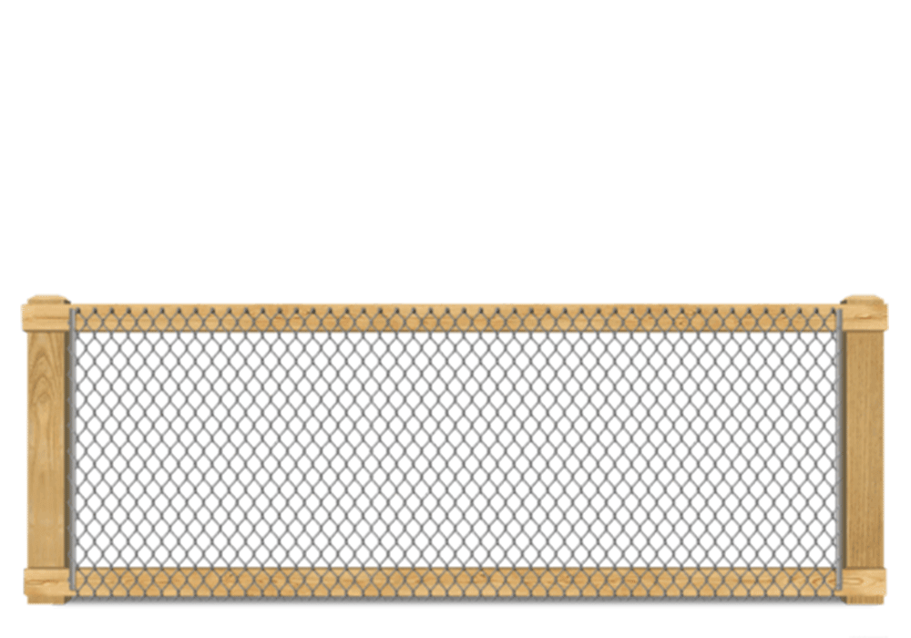 California Chain Link wood fence