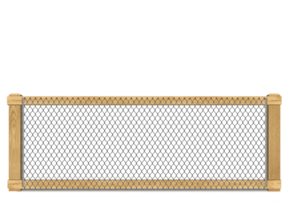 California Chain Link wood fence