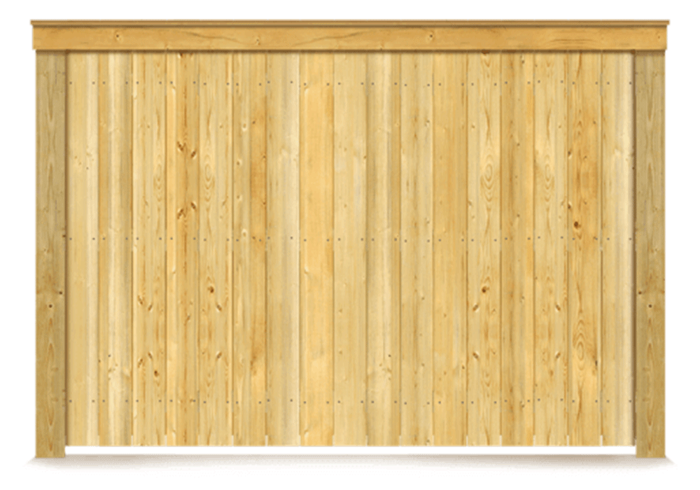 Cap & Trim wood fence