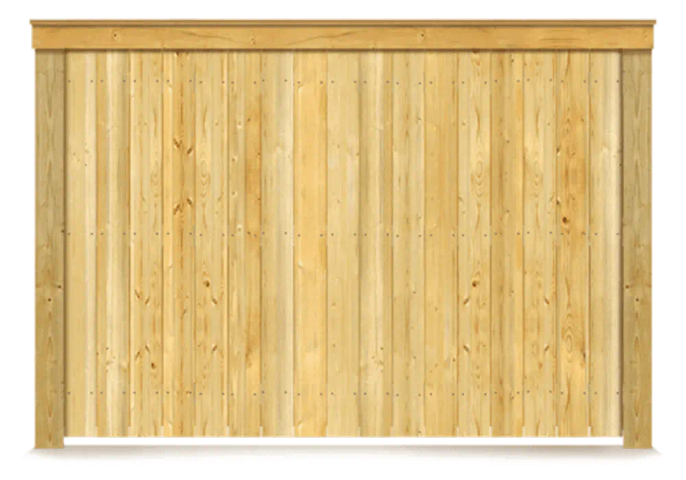 Cap & Trim wood fence