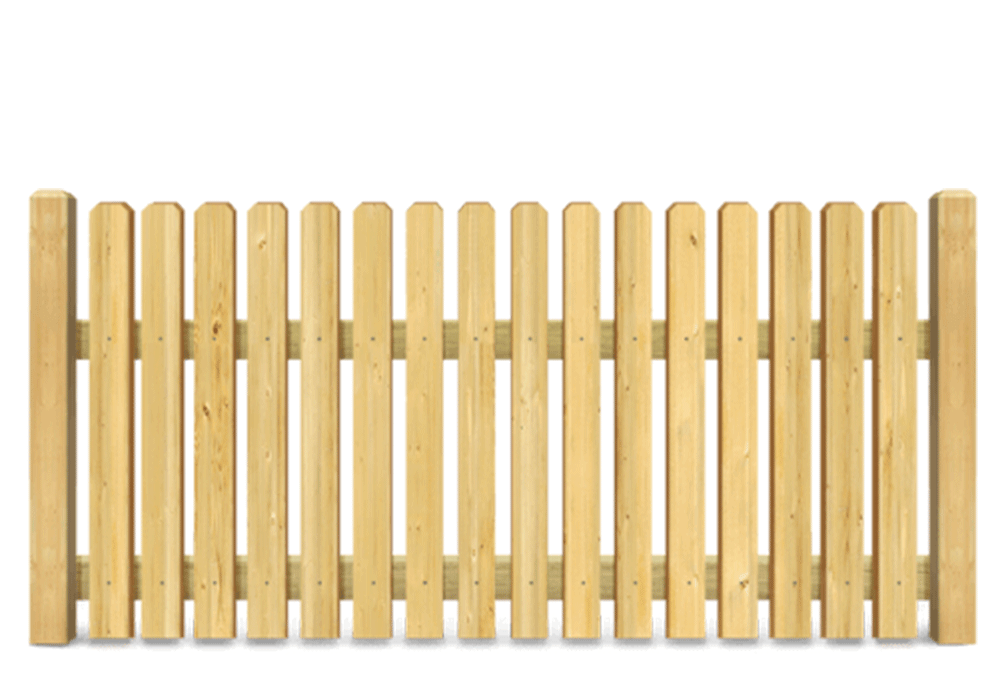 Residential Picket wood fence