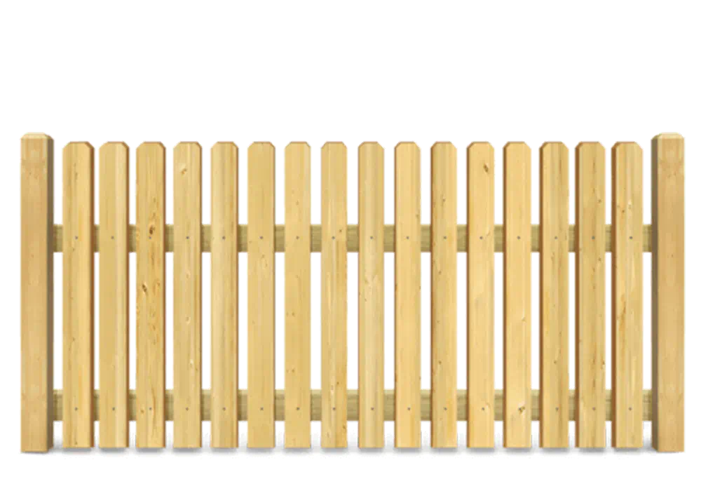 Residential Picket wood fence
