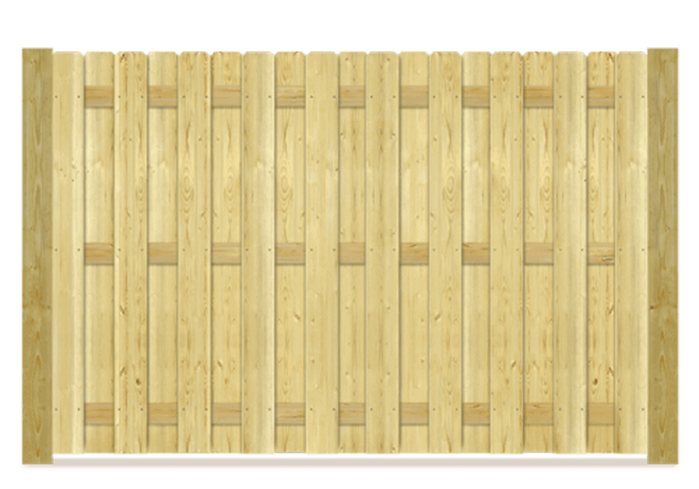 Shadowbox wood fence