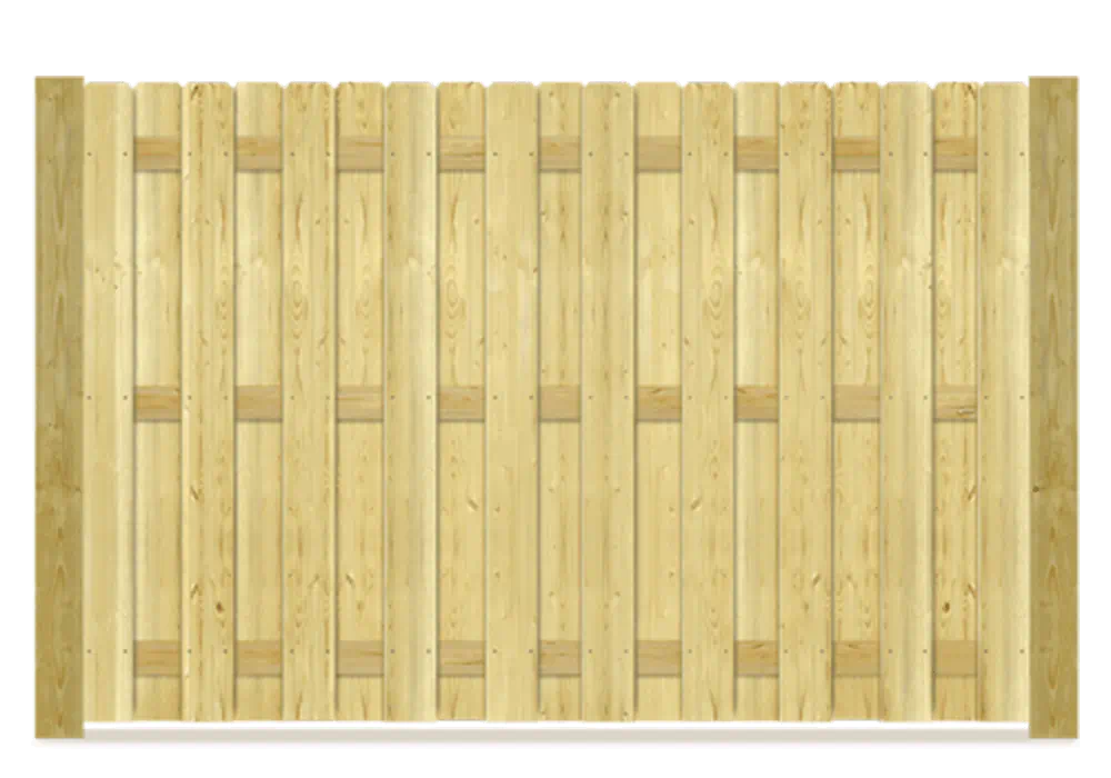 Shadowbox wood fence