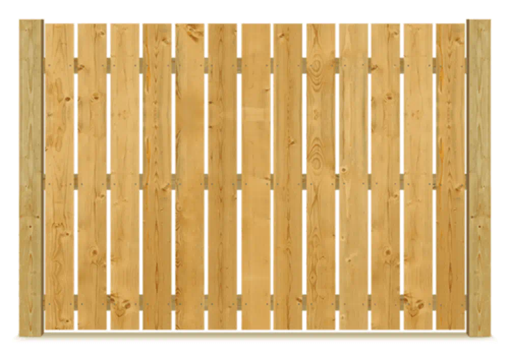 Spaced Picket wood fence