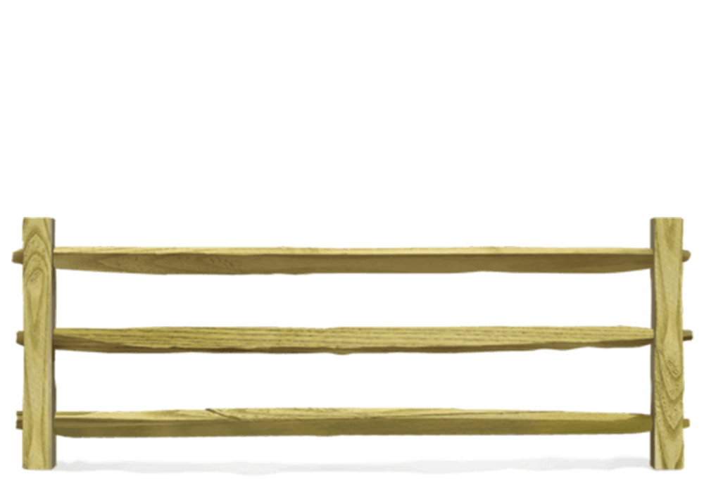 Split Rail wood fence