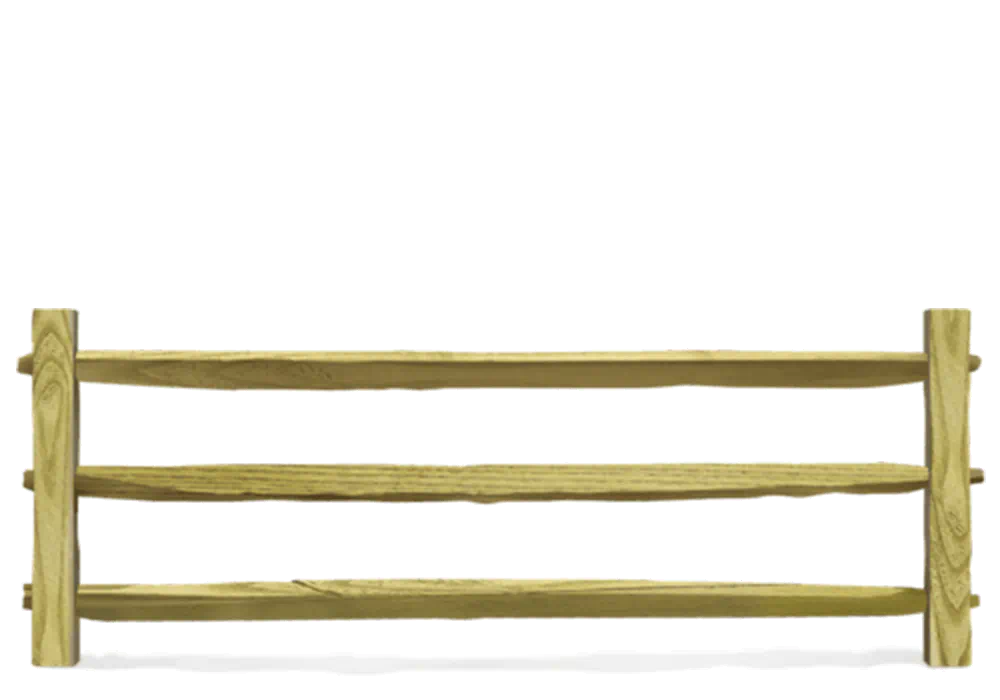 Split Rail wood fence