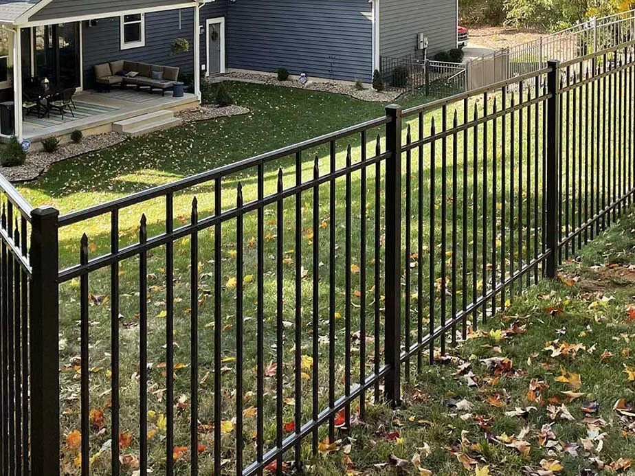 Ornamental steel fence installed in Northeast Ohio