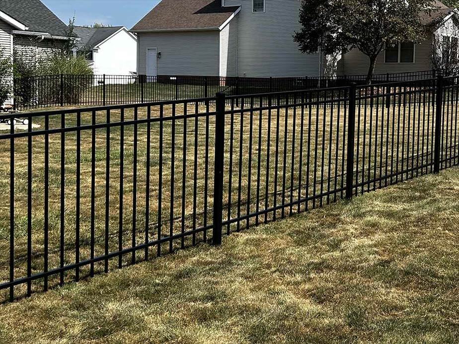 Aluminum fence in Medina Ohio